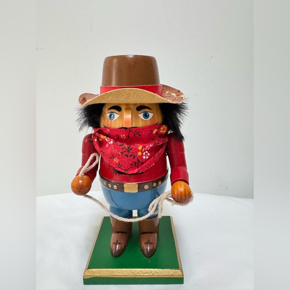 Vintage Cowboy Wood Nutcracker.